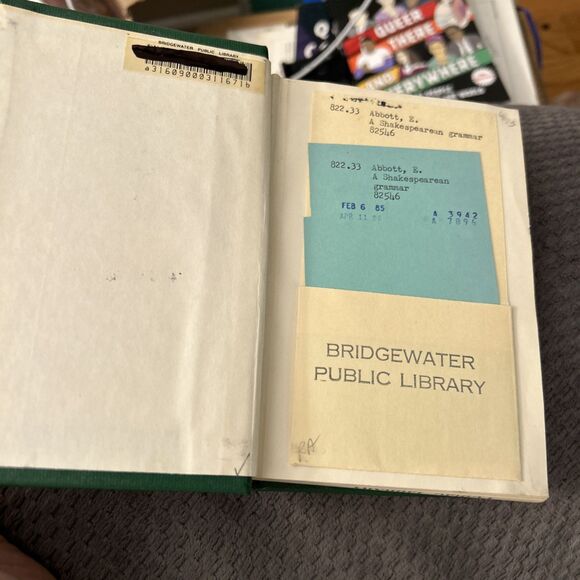 A SHAKESPEARIAN GRAMMAR book E A Abbott - Antique 1883 Edition Vintage cloth HC - Picture 7 of 12